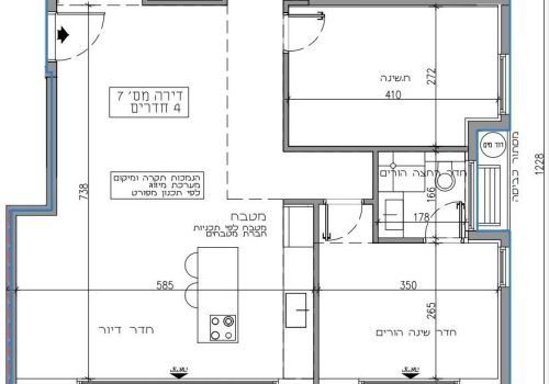 4-room apartment in the old north of Tel Aviv
